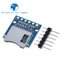 Carte d'extension de stockage TZT Mini, module de carte mémoire TF avec broches pour Arduino ARM AVR