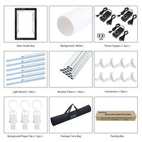 Boîte à lumière professionnelle de photographie PULUZ 200cm/78.7 pouces Kit de tente de prise de vue de Portrait de Studio Photo avec 6 panneaux de lumière LED