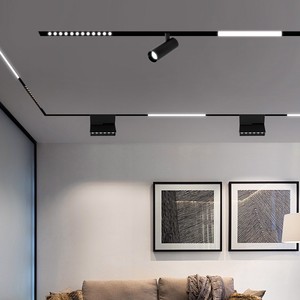 Tuya 48V Smart Magnet Track Light Rail Adjustable Modern LED <strong>Lamps</strong> Aluminum Body <strong>ZigBee</strong> BT Connectivity Magnetic Track Design - Product Image 5