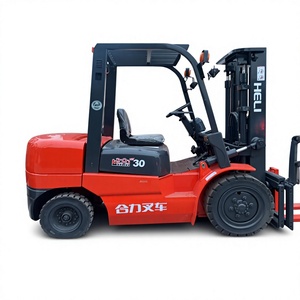 Used Heli 3ton 2stages mast with side shift diesel isuzu <b>engine</b> forklift CPCD30 Diesel forklift Hydraulic Fork <b>Lift</b> Truck - Product Image 1