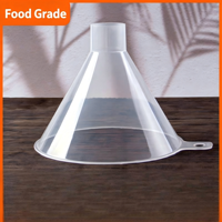 Entonnoir en plastique transparent de qualité alimentaire pour la cuisine - Multi-tailles (grande/petite ouverture) pour le riz, l'huile et le distribution de liquides, taille mini