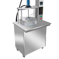 Machine à crêpes gâteau mince formant la machine Machine à gâteau de blé circulaire pressage de pâte Pizza farine presse à chaud Machine Tortilla Roti