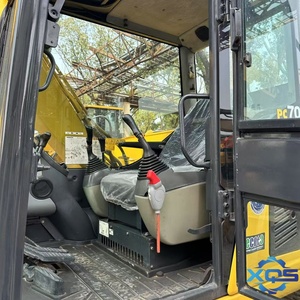 Excavatrice sur chenilles Komatsu PC70 d'occasion, 7 tonnes, modèle 2022, avec moteur, boîte de vitesses, PLC, vente d'usine - Product Image 6