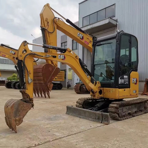 Chargeuse-pelleteuse agricole sur chenilles CAT302 d'occasion, 2 tonnes, fabriquée au Japon, faible nombre d'heures de travail, peinture d'origine, moteur, boîte de vitesses, pompe, PLC - Product Image 2