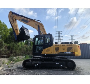 Excavadora Hidráulica de Orugas SY215C CE de 21.5 Toneladas con Capacidad de Cucharón de 1.1m³ y Cucharón para Roca para Construcción de Canales y Canteras en África - Product Image 2