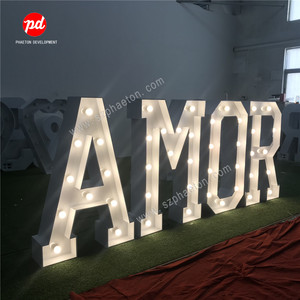 Décorations de mariage en gros, décoration de fête, lettres lumineuses de 3 pieds, fournitures de mariage, Mr & Mrs - Product Image 6