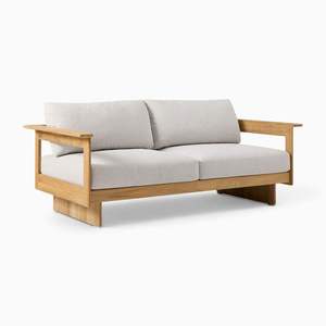 Sofá de Madera de Teca Sólida para Patio, 2 Plazas, Color Personalizado, Muebles de Jardín con Brazos, Venta Caliente en China - Product Image 4