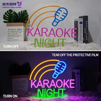 Insegna al Neon LED KARAOKE, Luce al Neon per Sala Giochi, Man Cave, Feste in Bar, Regalo di Compleanno, Decorazione Paesaggistica e Arredamento Casa