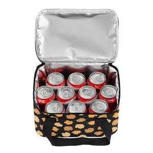 Sac isotherme mini-pique-nique en nylon à motif floral Hawaï Puakenikeni, 6L, portable, avec poignée courte et impression personnalisée - Product Image 5