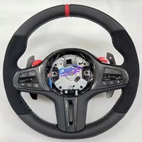 Volant de luxe pour BMW - Cuir noir et garniture argentée, amélioration intérieure pour les voyages de luxe et les trajets quotidiens en ville
