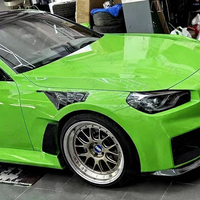Pour BMW M2 G87 Coupé, extensions d'ailes latérales, kit carrosserie 2023+, fibre de carbone sèche, style ALP, ailes avant avec évents