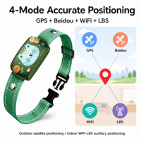 Traceur GPS 4G pour chiens et chats - Traceur GPS pour animaux de compagnie, étanche IP65, localisation en temps réel, dispositif anti-perte