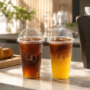 แก้วพลาสติกใส PET ขนาด 16oz 32oz 12oz สำหรับกาแฟ พร้อมฝาและหลอด พิมพ์โลโก้ตามสั่ง สำหรับการปรับแต่งส่วนบุคคล - Product Image 2