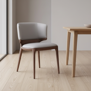 Sillas de Comedor de Madera de Fresno Nórdico, Tapizadas en <span class=keywords><strong>Cuero</strong></span> de Lujo, para Salas de Estar, Hoteles, Apartamentos, Comedores, Cocina, Restaurante - Product Image 5
