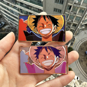 Felton personnalisé dessin animé vitrail Transparent émail broche Anime personnages mignon dur émail broches - Product Image 2