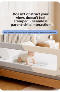 Barandilla de Seguridad Ajustable para Cama de Bebé Summer Infants, Malla Anticaídas, Material Oxford Gris Niebla Matutina, 70cm de Protección - Product Image 4