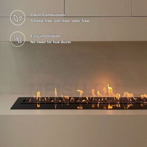 <span class=keywords><strong>Cheminée</strong></span> <span class=keywords><strong>à</strong></span> bio<span class=keywords><strong>éthanol</strong></span> intégrée é<span class=keywords><strong>l</strong></span>égante MEISU.CH en coton <span class=keywords><strong>à</strong></span> haute densité, <span class=keywords><strong>à</strong></span> combustion d'alcool, pour intérieur, avec pierres - Product Image 4