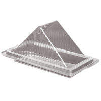 Boîte à gâteau rectangulaire transparente jetable, boîte à gâteau en plastique transparent avec charnière, boîte à nourriture à emporter, boîte à clapet, décoration de gâteau