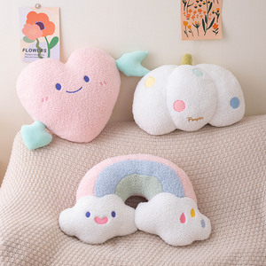 CHIQUE dibujos animados sueño corazón unicornio Arco Iris peluche blanco calabaza <span class=keywords><strong>almohada</strong></span> regalo de cumpleaños - Product Image 3