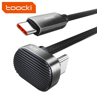 Toocki se enfoca fábrica en forma de U tela de aleación de aluminio trenzado Cable cargador de teléfono móvil Note 10 Cable de carga rápida para juegos