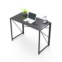 Bureau d'ordinateur pliable pratique bureau debout pliable pour petits espaces Table réglable Pc noir bureau de jeu
