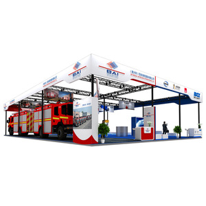 Stand de Exhibición Modular de Aluminio, 10m x 12m x 6m, Rectangular Blanco, con Estructura de Truss, para Ferias y Eventos, con Equipo de Seguridad contra Incendios - Product Image 3
