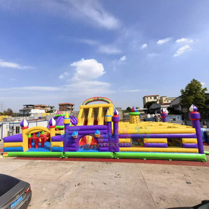 Parc d'attractions gonflable géant pour enfants, aire de jeux extérieure intégrée, parc à thème gonflable - Product Image 1