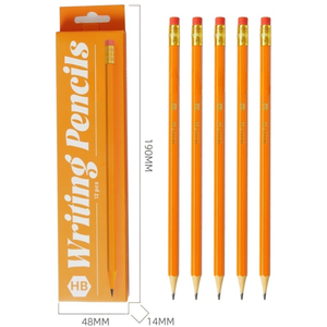 Matite Standard HB con gomma per contorcersi da disegno matite in legno senza 12 conteggi per insegnanti di scuola e materiale per classe - Product Image 3