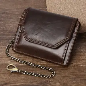 Portefeuille pour hommes Bifold en cuir véritable portefeuilles Vintage sac cadeau Western fait à la main unisexe Style PCS