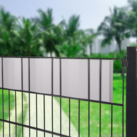 Bande de clôture en PVC de 35 m avec garantie de 3 ans, bandes de protection de la vie privée pour panneaux de treillis métallique extérieurs