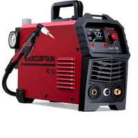 ARCCAPTAIN Découpeur Plasma [Grand écran LED] CUT50 50A 110/220V Double Tension DC Inverter IGBT Coupe Nette 1/2 Pouce Post-Flux 2T/4T
