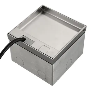 Boîtier de prises de sol encastrées de haute qualité, prises RJ45 pour l'intérieur du ménage, boîtier de prises de sol ue