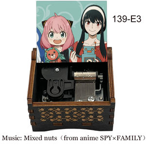 Caja Musical <span class=keywords><strong>de</strong></span> Madera con Mecanismo <span class=keywords><strong>de</strong></span> 18 Notas, Diseño <span class=keywords><strong>de</strong></span> Anime Anya Forger, Impresión a Color, <span class=keywords><strong>Canción</strong></span> <span class=keywords><strong>de</strong></span> Frutos Secos Mixtos, Regalo para Fanáticos del Anime - Product Image 3