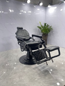 Fauteuil de barbier vintage haut de gamme, professionnel, hydraulique, pivotant, pour salon de coiffure - Product Image 5