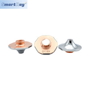 Boquillas de corte láser de fibra 3D D32 D28 de cobre T2 doble individual para cabezal de corte láser <span class=keywords><strong>DNE</strong></span> - Product Image 2