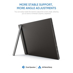 <span class=keywords><strong>Arzopa</strong></span> Z1FC noir 16.1 pouces nouvel écran IPS HDR deuxième écran d'extension d'écran d'ordinateur portable moniteur de jeu écran Portable 144hz - Product Image 3