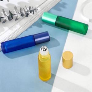 5ml 10ml Crystal Fancy Empty Glass Roll on Bottle with Plastic Cap for Essential Oil <b>Perfume</b> & Deodorant 100pcs Screen Printing - Product Image 3