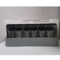 Porte-épices suspendu pour la cuisine à domicile, organisateur de rangement pour bouteilles d'assaisonnement Boîtes à condiments Pots à épices sans perçage Installation