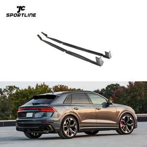 Pour <span class=keywords><strong>Audi</strong></span> RS <span class=keywords><strong>Q8</strong></span> RSQ8 2021-2023 jupes latérales en Fiber de carbone véritable Extensions lèvres - Product Image 2