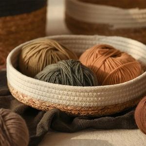 Panier de pique-nique sans ustensiles, panier à linge attrayant, rangement en coton bouclé classique, décoration rustique de ferme, chariot en fil métallique <span class=keywords><strong>Boss</strong></span> pour - Product Image 4