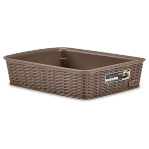 Cestino plastica (25x19x6cm) ELEGANCE Tortora 30931 - Product Image 1