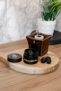 Encens solide classique populaire du Moyen-Orient Bukhoor S Logo 25g, parfum naturel riche, longue durée de combustion, pour la maison et les salutations. - Product Image 4