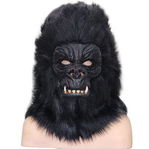 All'ingrosso <span class=keywords><strong>Gorilla</strong></span> <span class=keywords><strong>maschera</strong></span> realistica animale scimmia Cosplay scimpanzé Costume divertente per festa <span class=keywords><strong>maschera</strong></span> per il carnevale di Halloween - Product Image 6