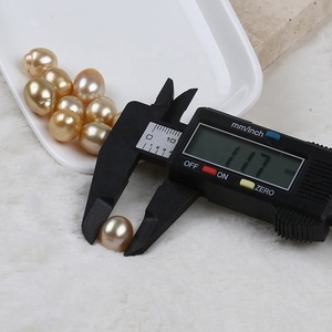 11-12Mm Bán Buôn Tự Nhiên Lỏng Ngọc Trai Nước Mặn Biển Nam Vàng Gạo Hình Dạng Ngọc Trai - Product Image 6