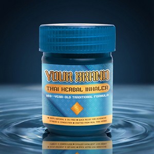 Inhalateur nasal thaïlandais aux herbes essentielles naturelles lyophilisées, menthol, camphre, citronnelle pour un soulagement rafraîchissant - Product Image 6