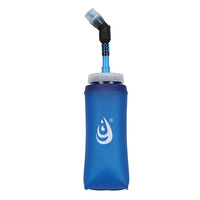 Bouteilles d'eau souples anti-fuite de 500 ml (17 oz) avec valve à morsure et large ouverture, congelables, pour gilets, athlètes et randonneurs