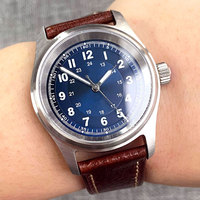 Nouvelle montre de terrain étanche Tandorio 20BAR NH35 PT5000 36mm pour homme et femme, montre mécanique sportive en acier, verre saphir, pilote