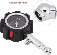 Mini manomètre analogique portable pour la pression des pneus, 0-100 psi, sans batterie, outil universel pour SUV, camping-car, voitures, camions