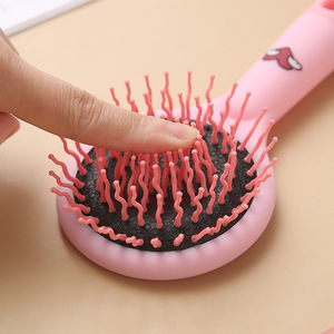 Bán Buôn Thời Trang Massager Lược Tay Mini Trẻ Em Tóc Bàn Chải Với Gương Vòng Bé Tóc Bàn Chải Cho Cô Gái - Product Image 5