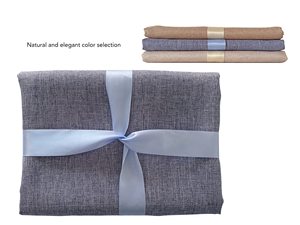 Mềm vải bố màu xám 139.70x213.36 cm Faux <span class=keywords><strong>Linen</strong></span> chống nhăn hình chữ nhật không thấm nước Khăn trải bàn cho 6ft bàn ăn - Product Image 5